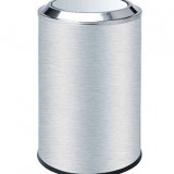 不銹鋼翻蓋商場(chǎng)垃圾桶