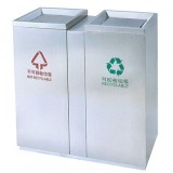 不銹鋼分類商場(chǎng)垃圾桶
