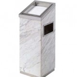 爵士白斜面大理石煙灰桶