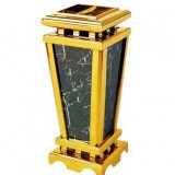 室內(nèi)大理石鈦金垃圾桶