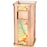 斜角玫瑰金煙灰垃圾桶