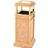 鈦金垃圾桶帶煙灰缸