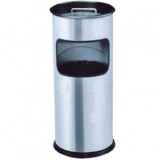 不銹鋼圓形座地果皮箱