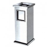 不銹鋼四角座地果皮箱