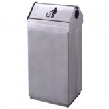 商場(chǎng)不銹鋼方形垃圾桶