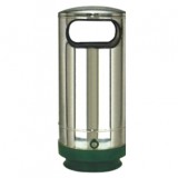 高檔戶外園區(qū)不銹鋼圓形垃圾桶