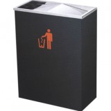 長方形翻蓋鐵皮垃圾桶