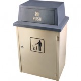 方形商場推蓋鐵皮垃圾桶
