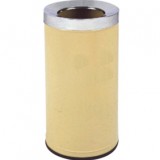 商場圓形斜口鐵皮垃圾桶