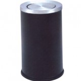 斜口翻蓋商場(chǎng)鐵皮垃圾桶