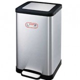 環(huán)保別墅酒店房間腳踏式不銹鋼垃圾桶