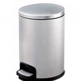 圓形腳踏式不銹鋼垃圾桶