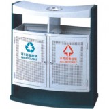 曲形分類鋼制垃圾箱