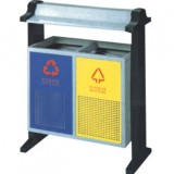 園林沖孔鋼制垃圾桶