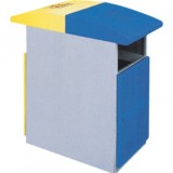 社區綠化沖孔鋼制垃圾桶