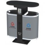 市政環(huán)保分類鋼制垃圾箱