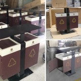 惠州惠城區小區訂購新款鋼制分類垃圾桶