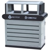 條紋分類環保鋼制垃圾桶