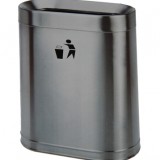 室內單桶候車室地鐵不銹鋼垃圾桶