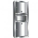 不銹鋼擦手紙架垃圾桶