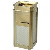 酒店靠墻式鈦金果皮箱