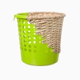 藤條廢棄桶重組創意垃圾桶更環保