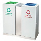 不銹鋼車(chē)站分類(lèi)垃圾桶