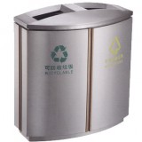室內商用不銹鋼商業分類垃圾桶
