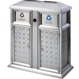 不銹鋼戶外景區分類垃圾桶