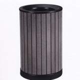 景區圓形鋼木垃圾桶