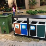 分類不銹鋼垃圾桶成“擺設”垃圾亂放