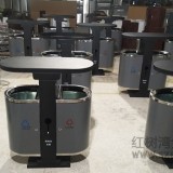東莞市新馬小區環保分類鋼制垃圾箱定做