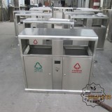 物業(yè)小區(qū)戶外分類不銹鋼垃圾桶圖片大全