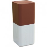 電鍍仿木紋室內(nèi)方形不銹鋼果皮箱