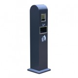 戶外烤漆不銹鋼吸煙柱果殼箱