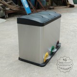 有蓋不銹鋼垃圾桶