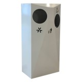 室內(nèi)商場二分類不銹鋼垃圾箱