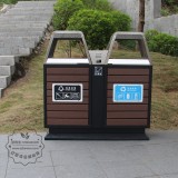 公園鋼木垃圾桶詳細(xì)介紹