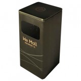 購(gòu)物廣場(chǎng)方形不銹鋼垃圾桶