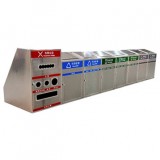 小區(qū)大容量不銹鋼分類垃圾桶