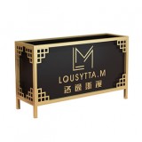 路邊廣場(chǎng)不銹鋼花池花箱架組合