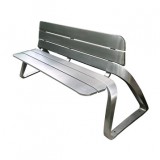 戶外公園景區雙人不銹鋼園林椅