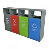 戶外小區環衛四色分類不銹鋼垃圾桶