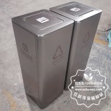 大學室內不銹鋼分類垃圾桶定制案例