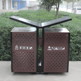 定制鏤空不銹鋼分類垃圾桶，打造環保美觀新標桿