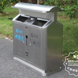 不銹鋼定制分類垃圾桶為城市文明筑起一道堅固的風景線