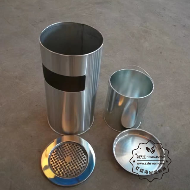 菊花格座地煙灰桶圖片002