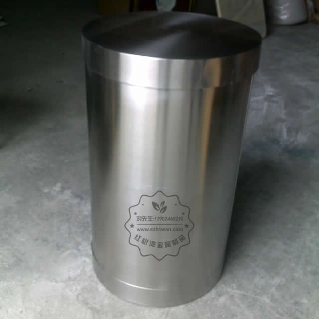 室內(nèi)立式寫字樓商務(wù)不銹鋼垃圾桶圖片001