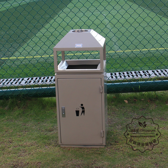 室內屋形鋼制垃圾桶圖片001