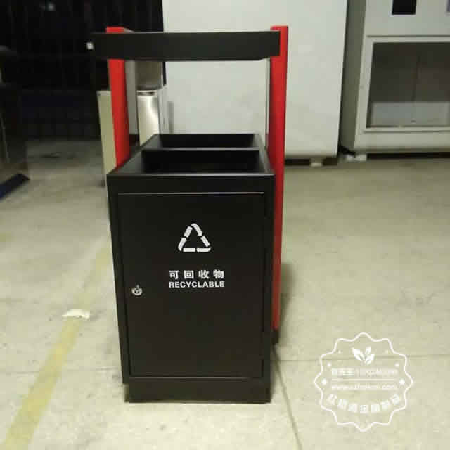 校園分類鋼制垃圾箱圖片4
